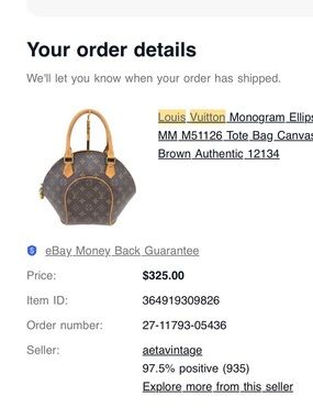 Louis Vuitton Brown Monogram Ellipse MM Tote with Vachetta Trim
